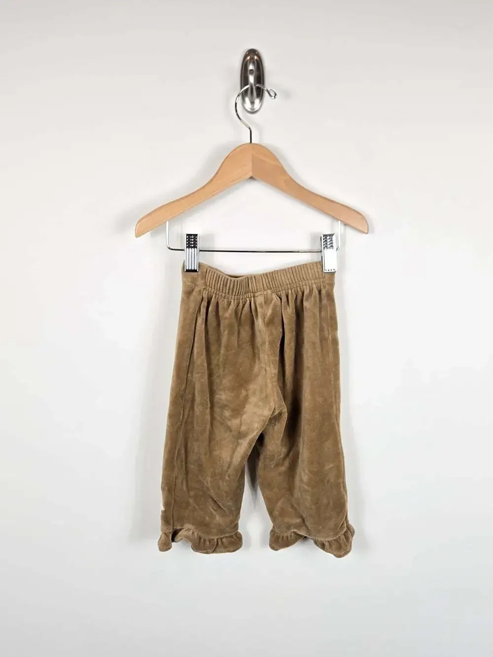 Gymboree Baby 6-12M Fox Velour Pants & Peter Pan Collar Bodysuit 2pc Set